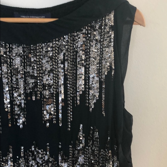 Green Sequin Party Dress - Picture 2 of 4